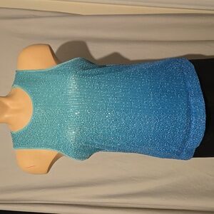 On 34th Green & Blue Ombre' Sequin Tank Top, New